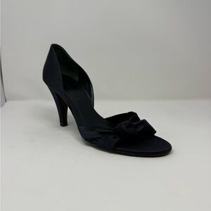 Celine Satin Open Toe Heels Size 10B